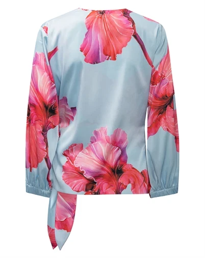 Karmamia Copenhagen - Elena Bluse - Fuchsia Maxi Flower